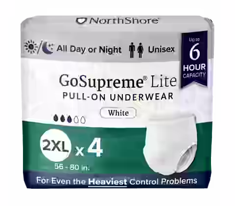 NorthShore GoSupreme Lite 6-Hour Pull-Up Incontinence Underwear