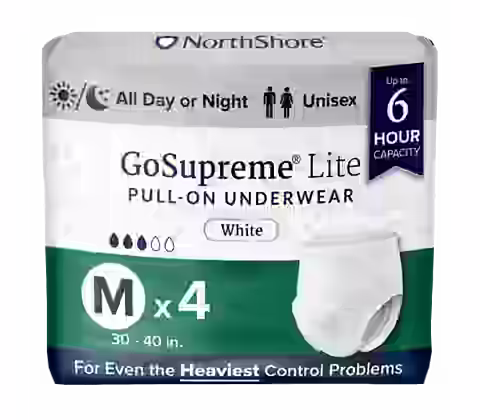 NorthShore GoSupreme Lite 6-Hour Pull-Up Incontinence Underwear