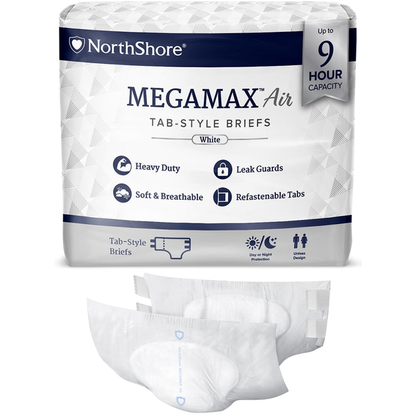 NorthShore MEGAMAX Air TabStyle Adult Incontinence Briefs Adult Diapers