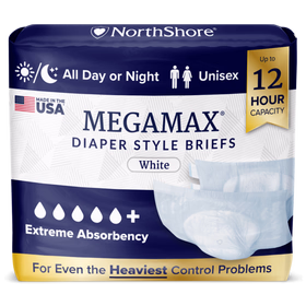 NorthShore MegaMax 12-Hour Overnight Diaper Style Briefs (USA v2 2025)