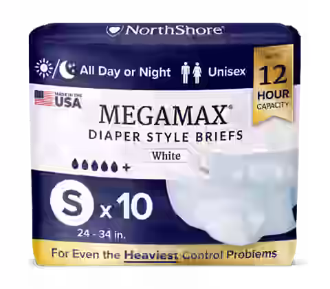 NorthShore MegaMax 12-Hour Overnight Diaper Style Briefs (USA v1 2024)
