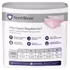 NorthShore MegaMax Lite 6-Hour Daytime HBL Adult Diapers with Tabs