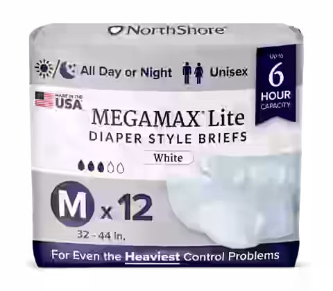 NorthShore MegaMax Lite 6-Hour Diaper Style Briefs (USA v1 2024)