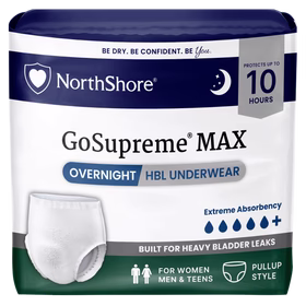 NorthShore GoSupreme Max 10-Hour Overnight HBL Incontinence Underwear