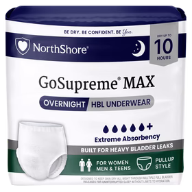 NorthShore GoSupreme Max 10-Hour Overnight HBL Pull-Up Incontinence Underwear