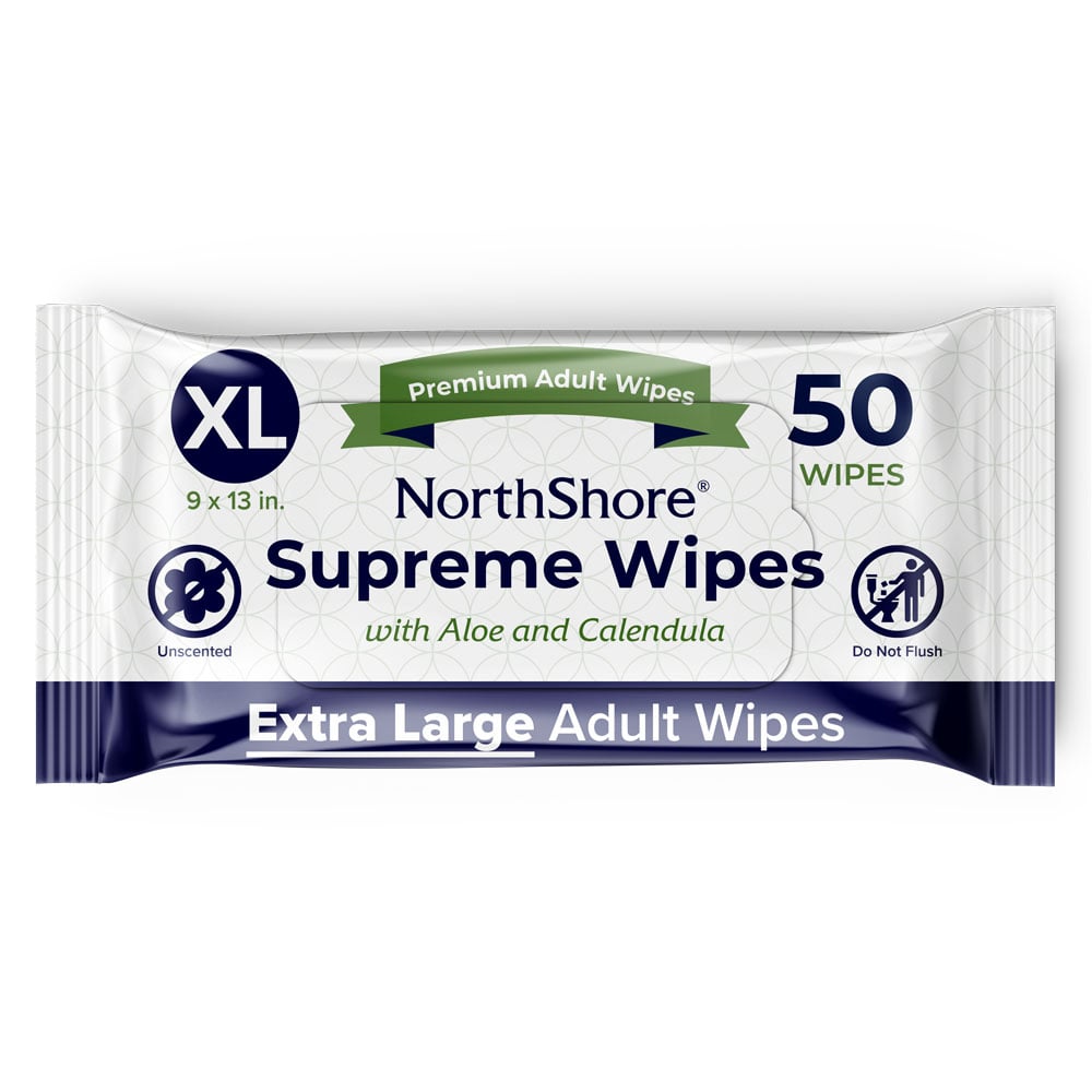 NorthShore Supreme Heavy-Duty Quilted Wipes, X-Large, Pack/50