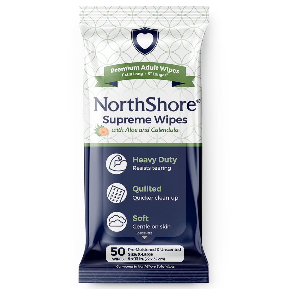 NorthShore Supreme Quilted adult wipes