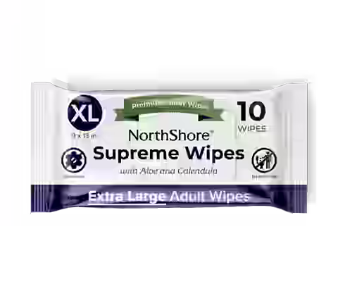 NorthShore Supreme Quilted Extra-Large Adult Cleansing Wipes