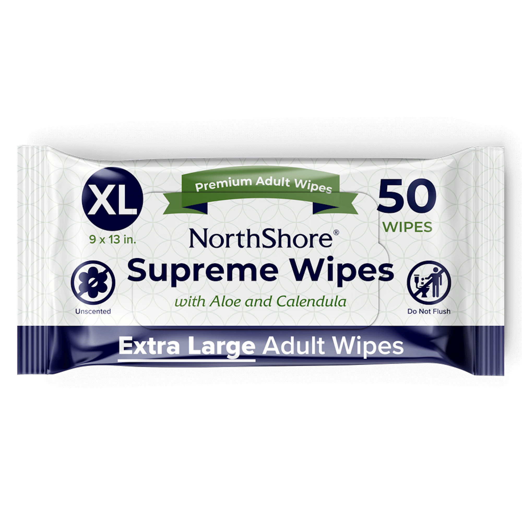 NorthShore Supreme Heavy-Duty Quilted Wipes, X-Large, Pack/50