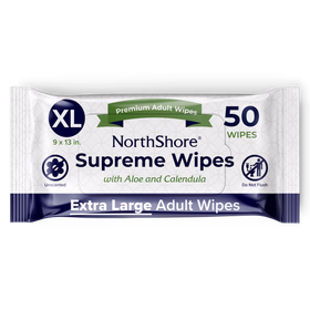 NorthShore Supreme Heavy-Duty Quilted Wipes, X-Large, Pack/50