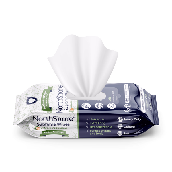 NorthShore Supreme Quilted Extra-Large Adult Cleansing Wipes