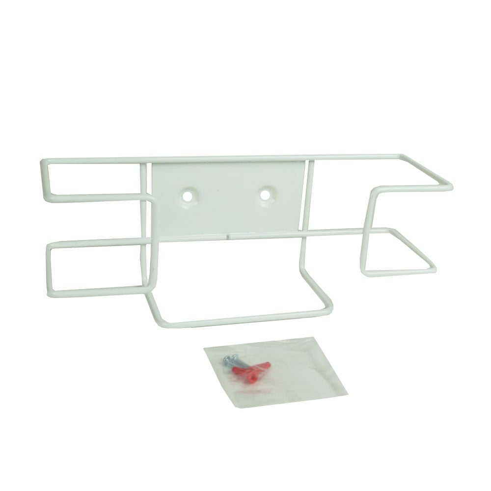 NorthShore Heavy-Duty Steel Glove Box Holders, Made in USA*, Powder-Coated White, Includes Drywall Mounting Hardware