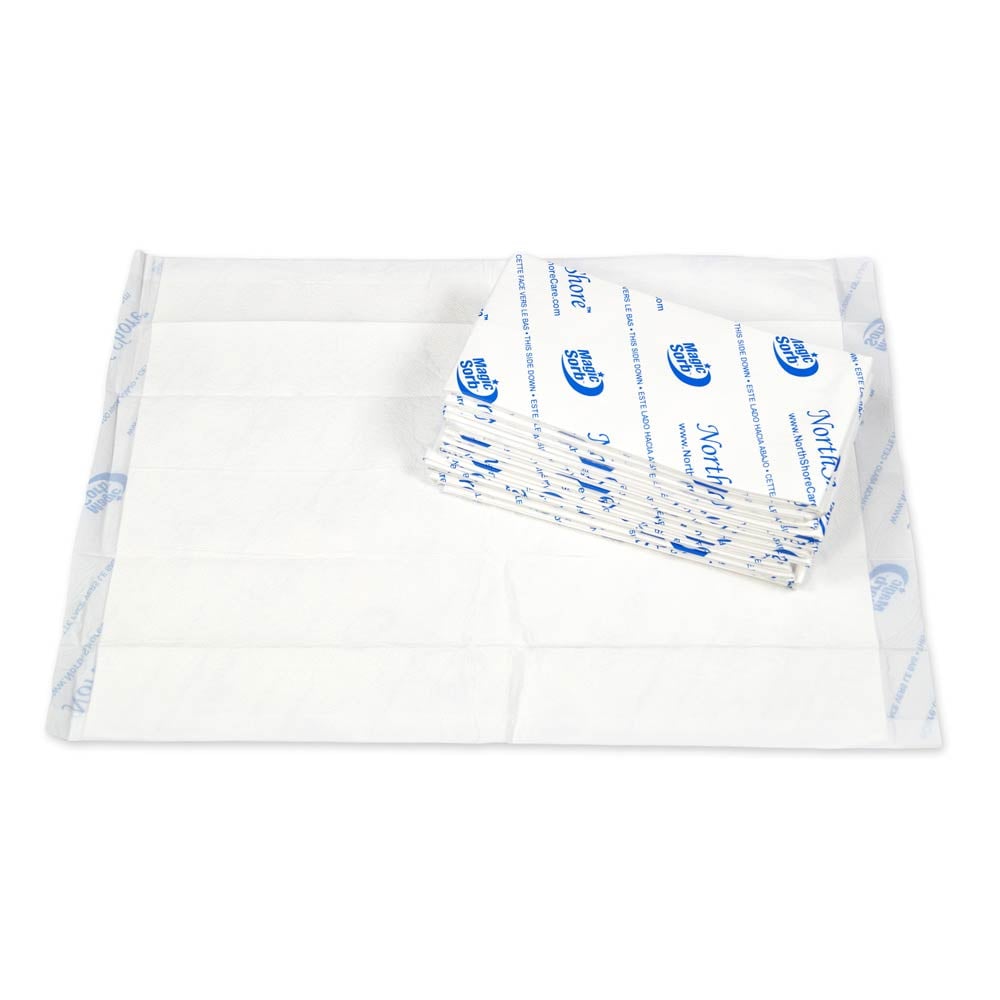 NorthShore MagicSorb Air Breathable Premium Disposable Bed Protectors (Underpads)