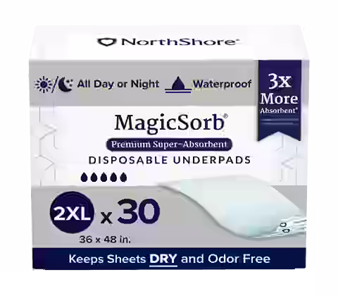 NorthShore MagicSorb Premium Disposable Bed & Floor Protectors