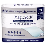 NorthShore MagicSorb Premium Disposable Bed & Floor Protectors