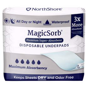 NorthShore MagicSorb Premium Disposable Bed & Floor Protectors