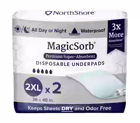NorthShore MagicSorb Premium Disposable Bed & Floor Protectors