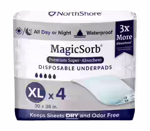 NorthShore MagicSorb Premium Disposable Bed & Floor Protectors