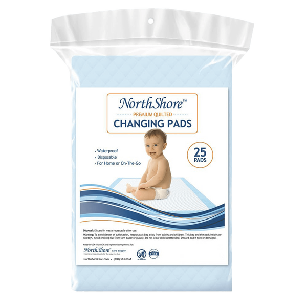 NorthShore Premium Blue Disposable Baby Changing Pads