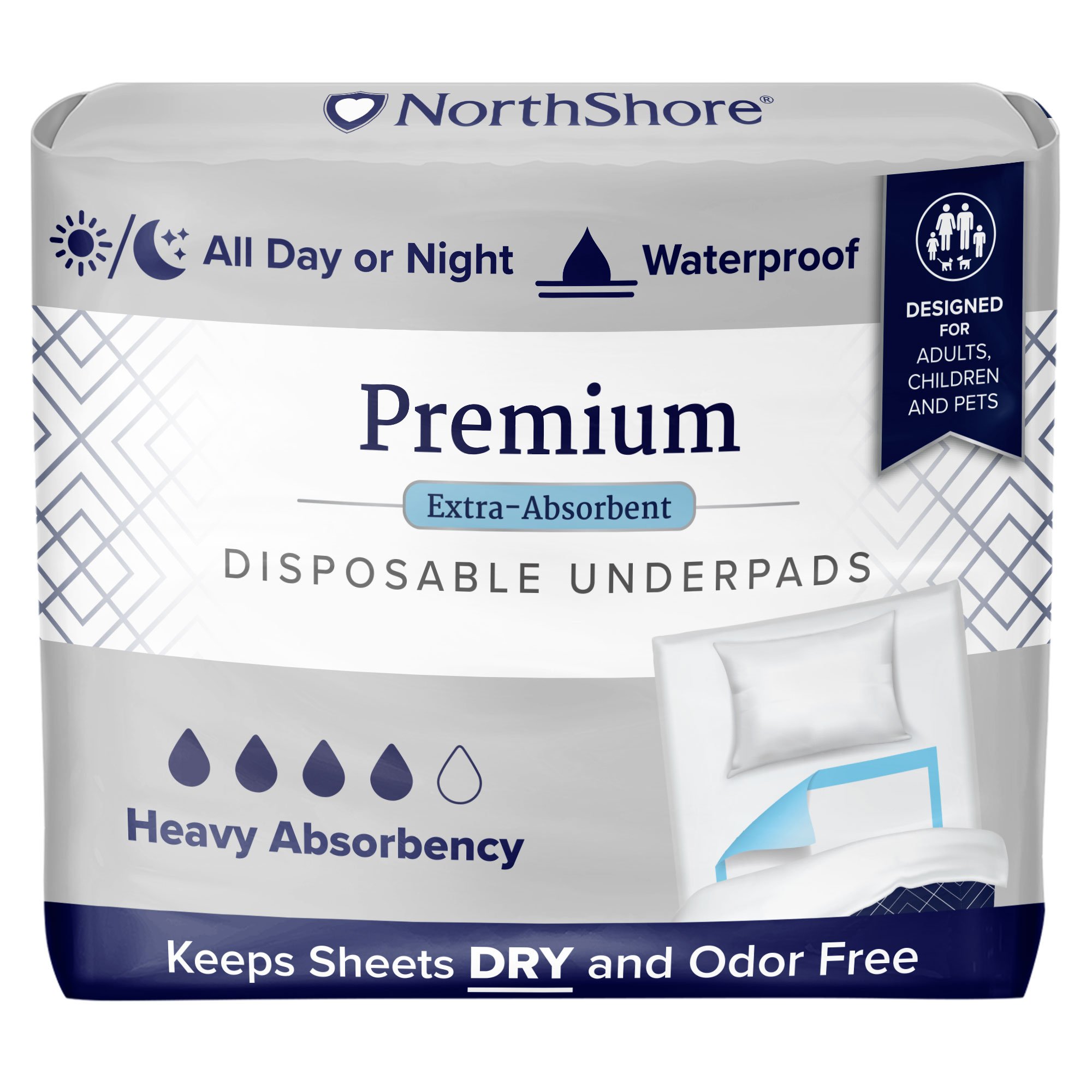 NorthShore Premium Extra-Absorbent Disposable Underpads