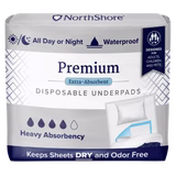 NorthShore Premium Extra-Absorbent Disposable Bed Pads (Underpads)