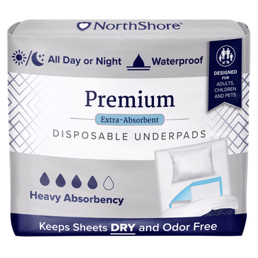 NorthShore Premium Extra-Absorbent Disposable Bed Pads (Underpads)