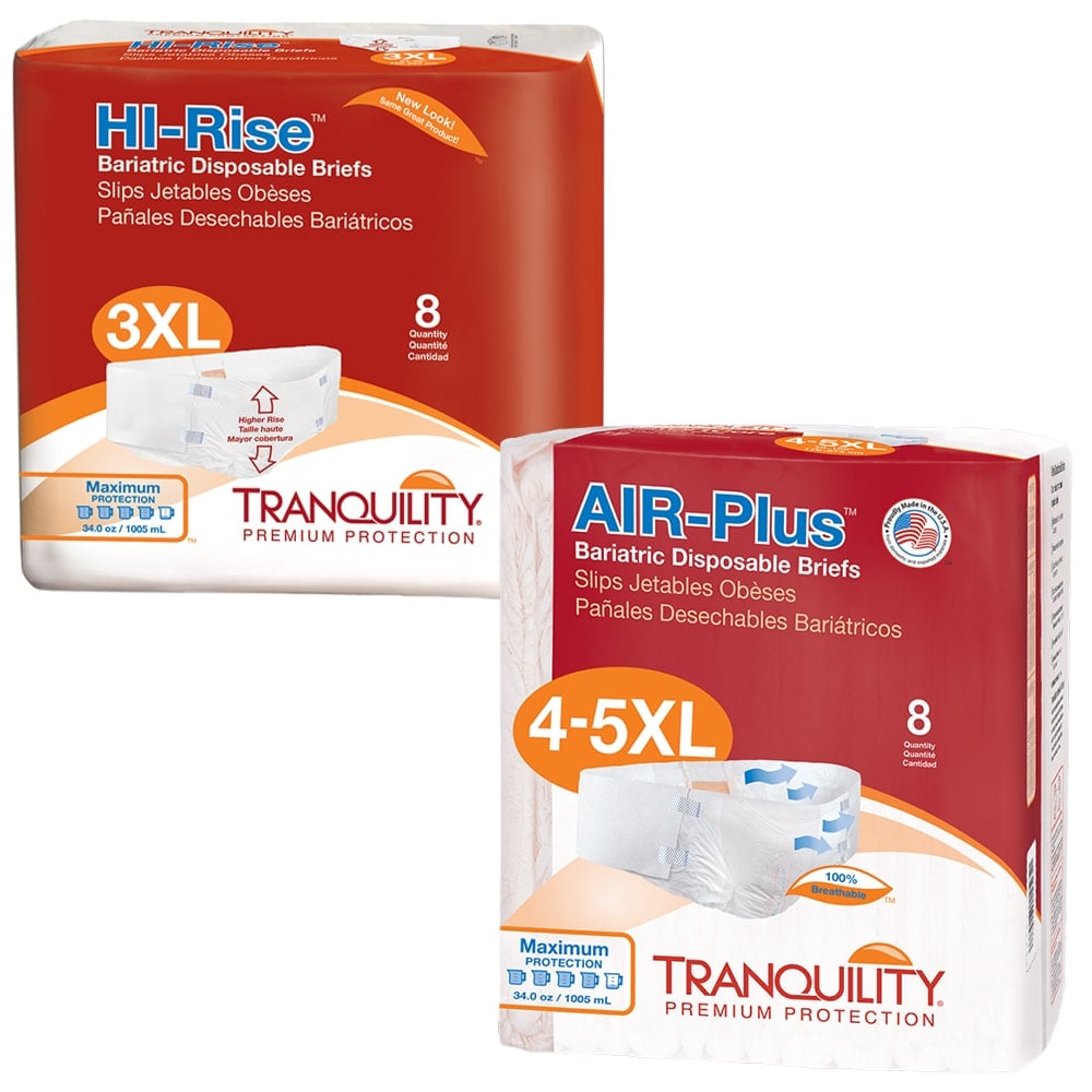 Tranquility Bariatric Tab-Style Adult Incontinence Briefs